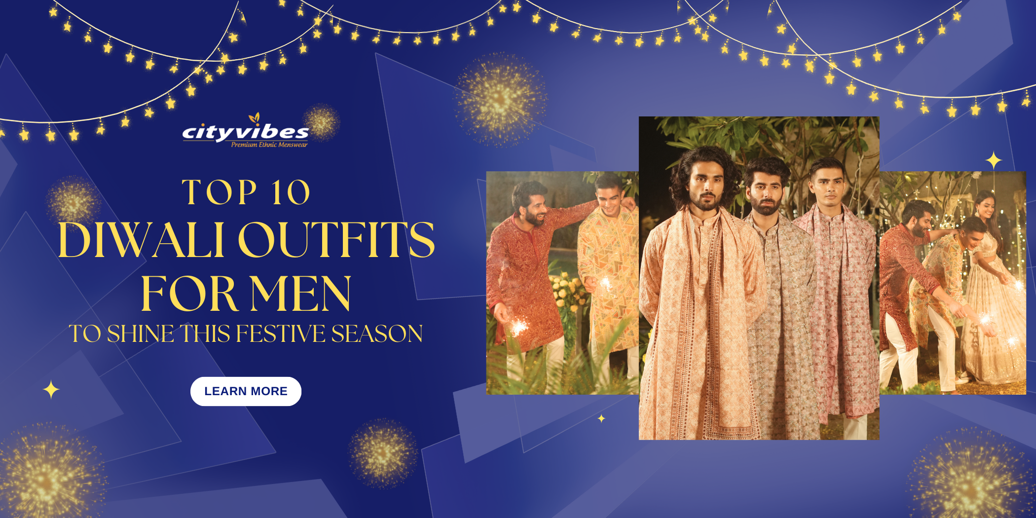 Top 10 Diwali Outfits for Men to Shine This Festive Season