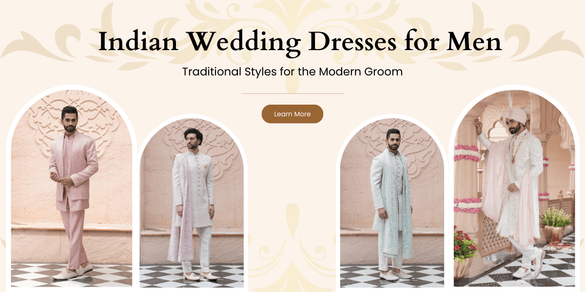 Indian Wedding Dresses for Men: Traditional Styles for the Modern Groom Indian Wedding Dresses for Men: Traditional Styles for the Modern Groom