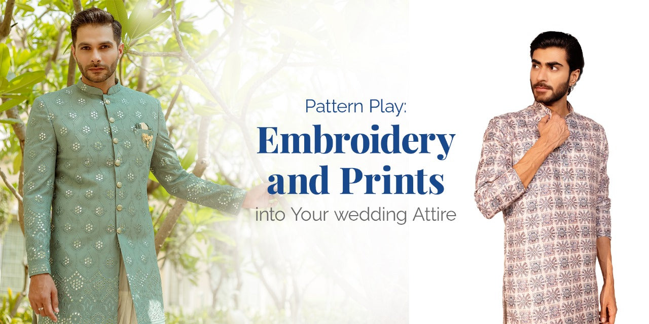 Pattern Play: embroidery and Prints into Your Wedding Attire