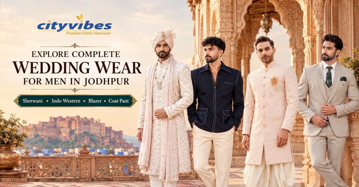 Explore Complete Wedding Wear for Men in Jodhpur at City Vibes