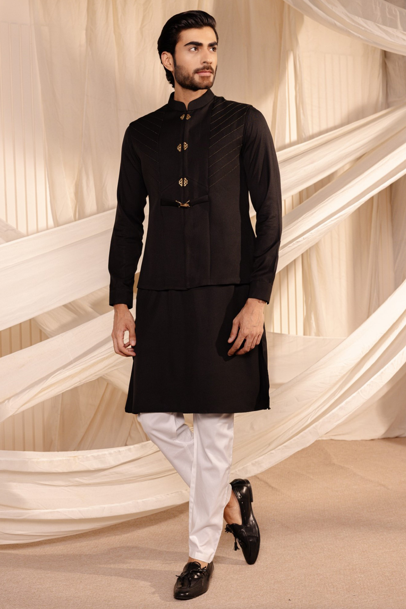 Jodhpuri sales black coat
