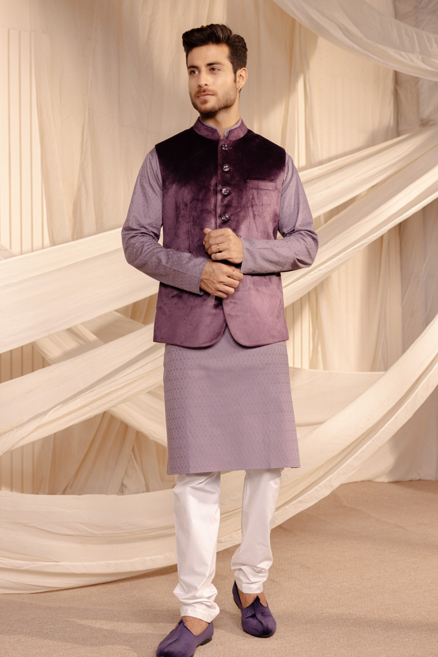 Onion Color Kurta Pajama