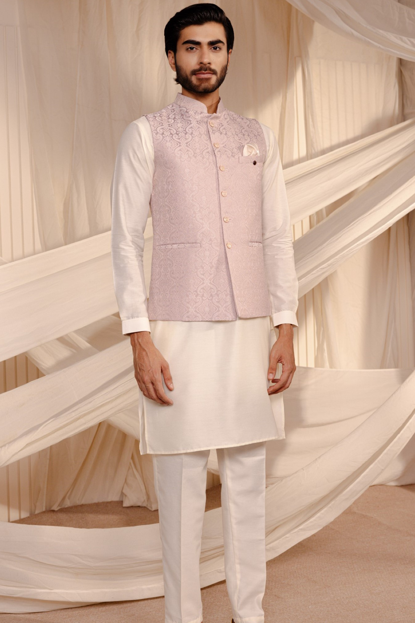 kurta pajama with jacket