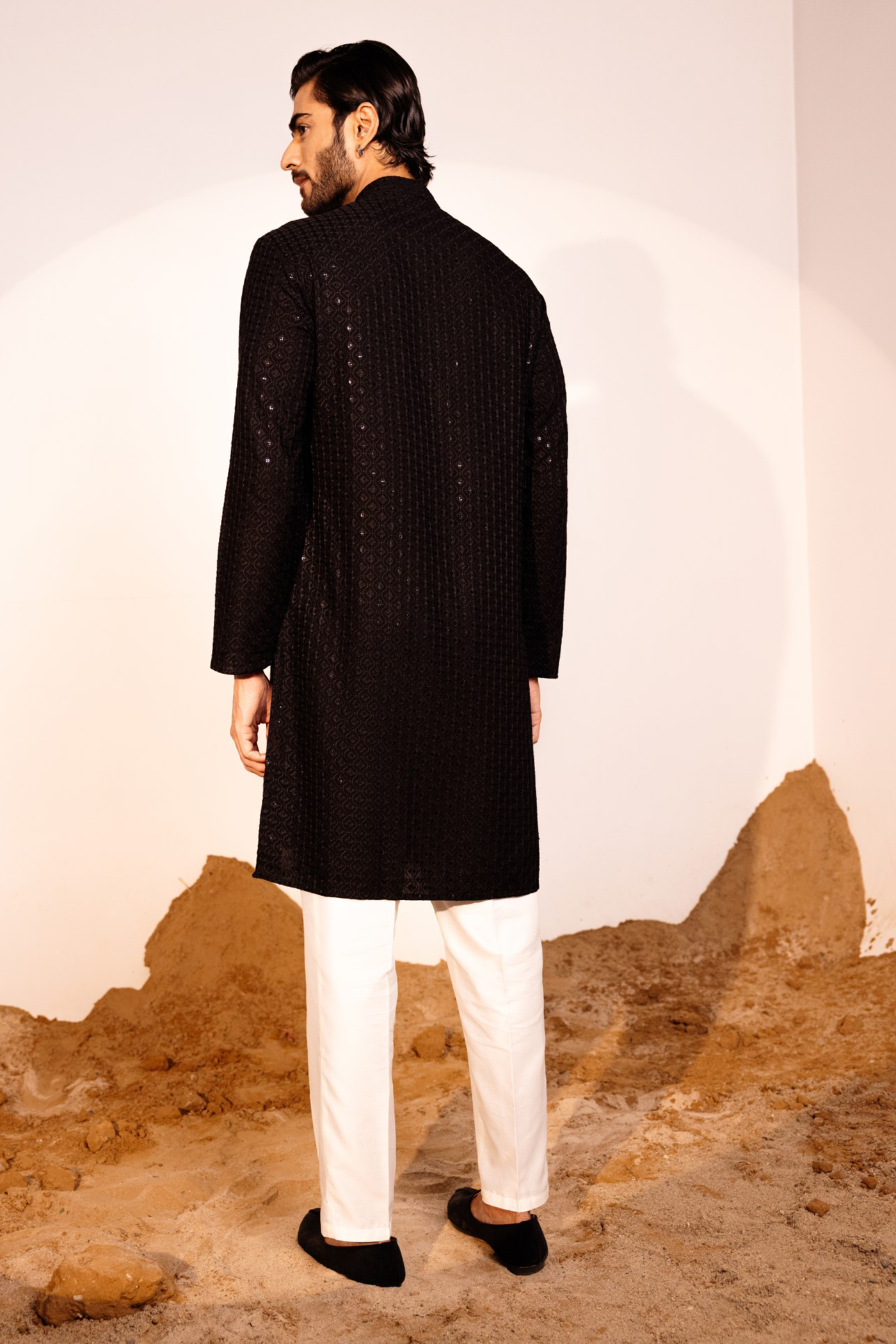 kurta pajama black colour