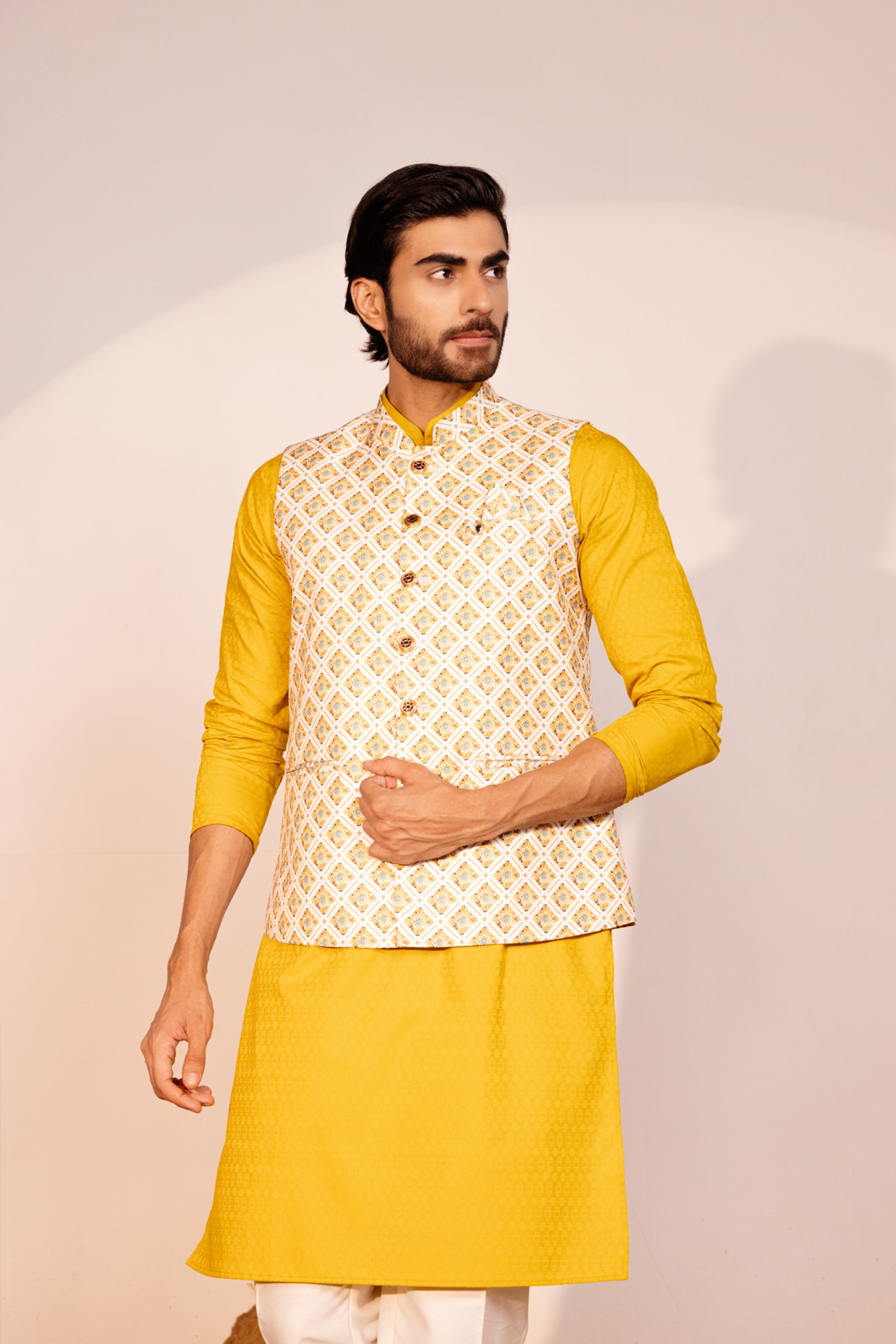 Yellow Color Kurta Pajama