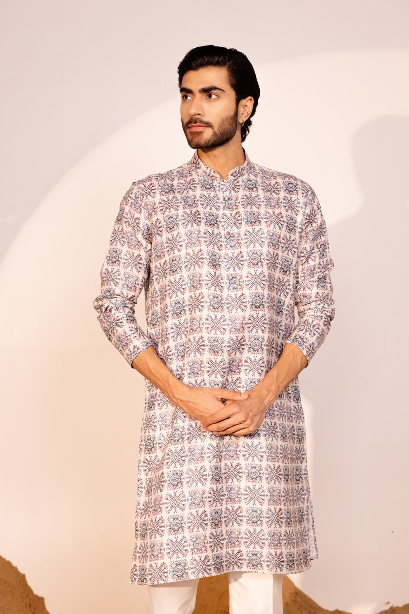 blue kurta pajama
