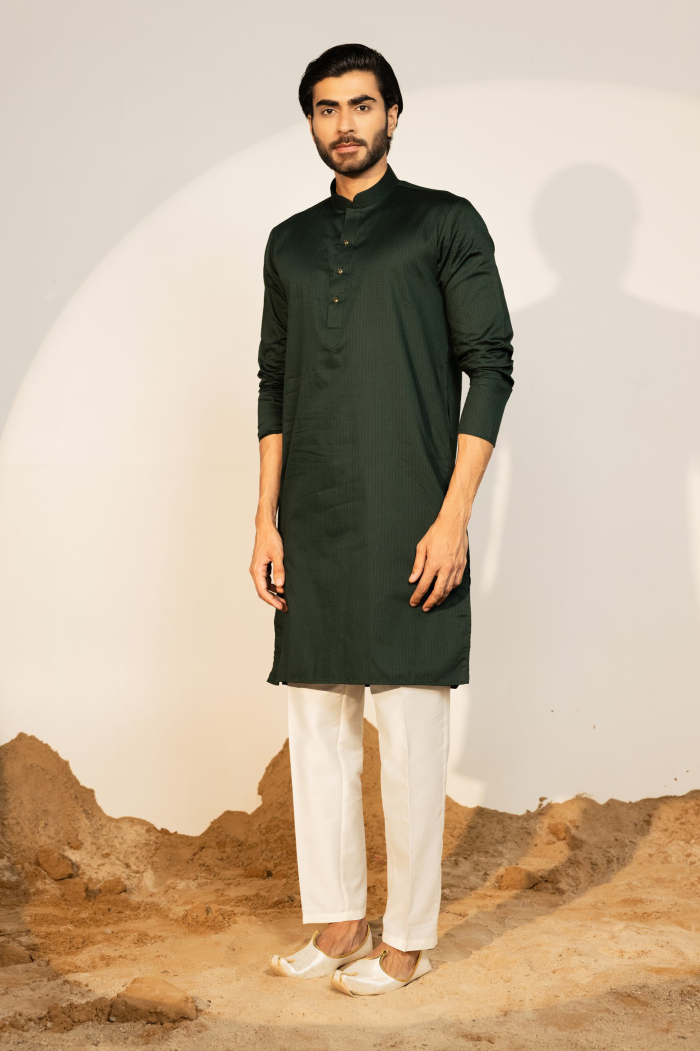 Buy Green Color Plain Kurta Pajama for Men Online Cityvibes