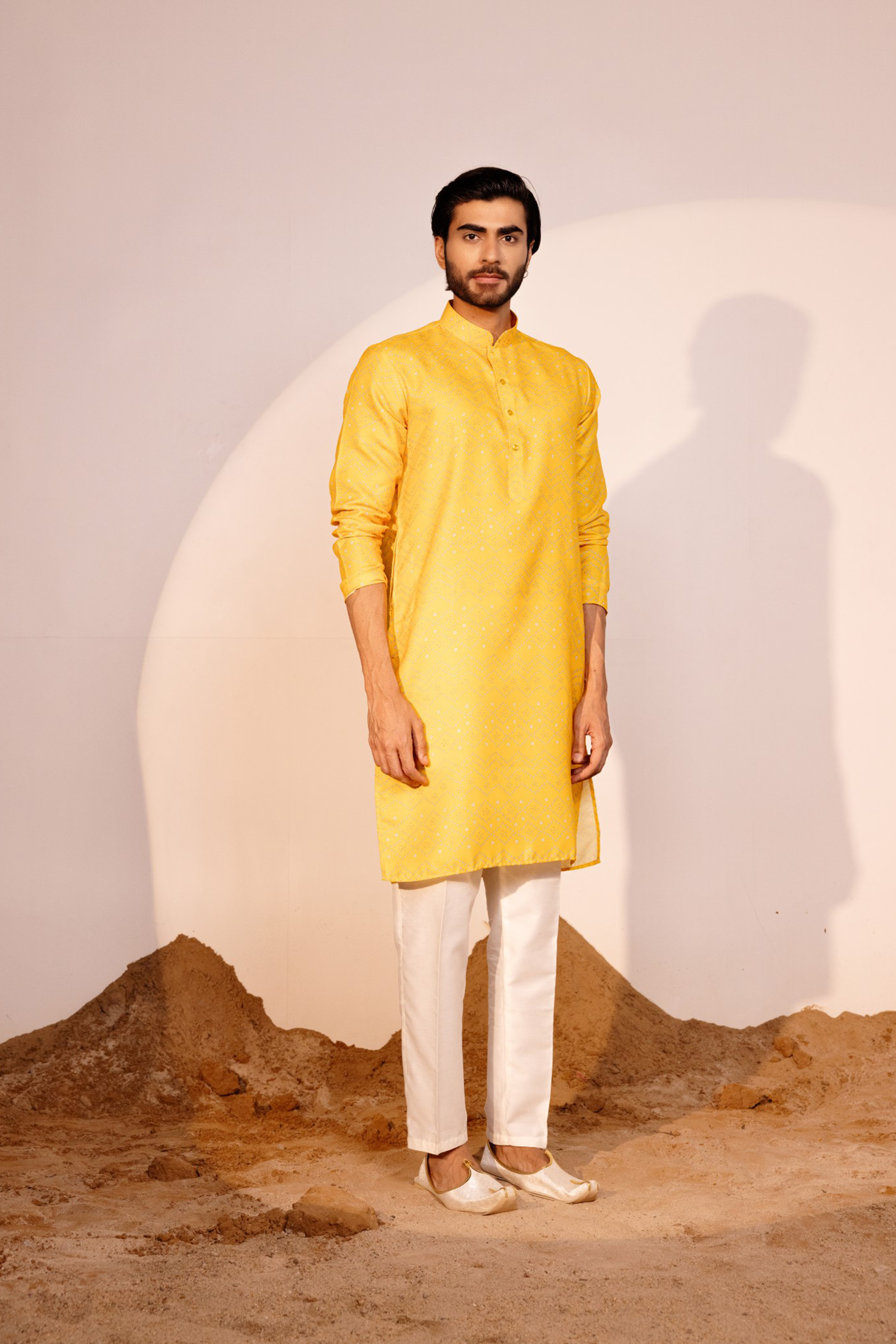 Yellow Color | Lakhnavi Style Kurta Pajama