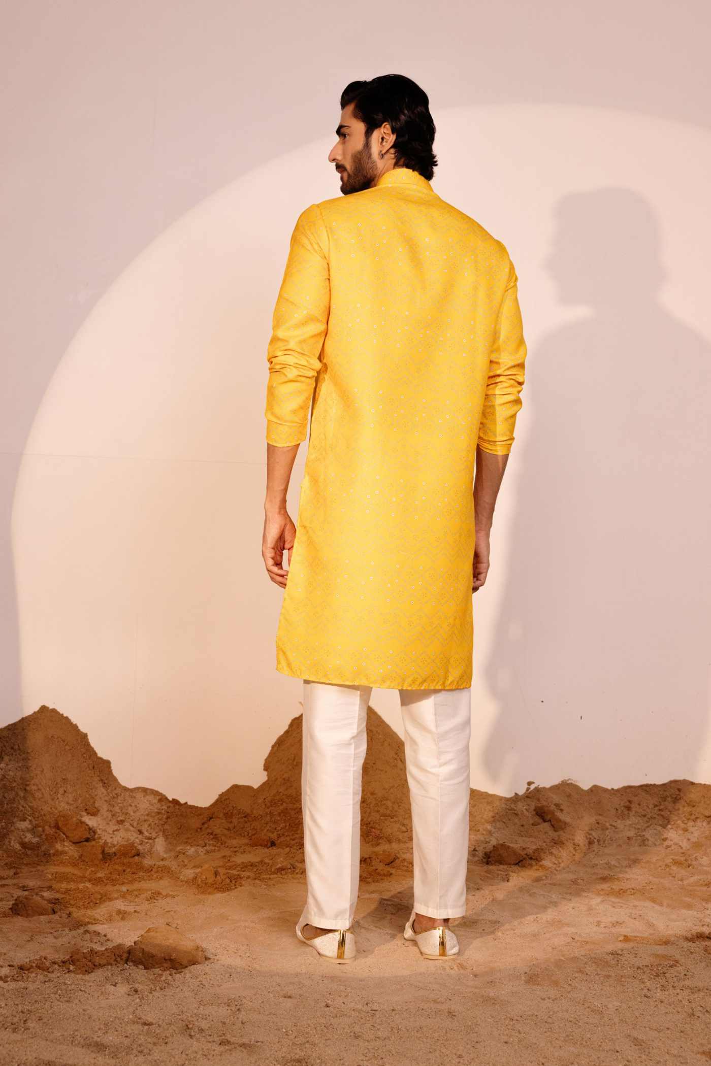 Yellow Color | Lakhnavi Style Kurta Pajama