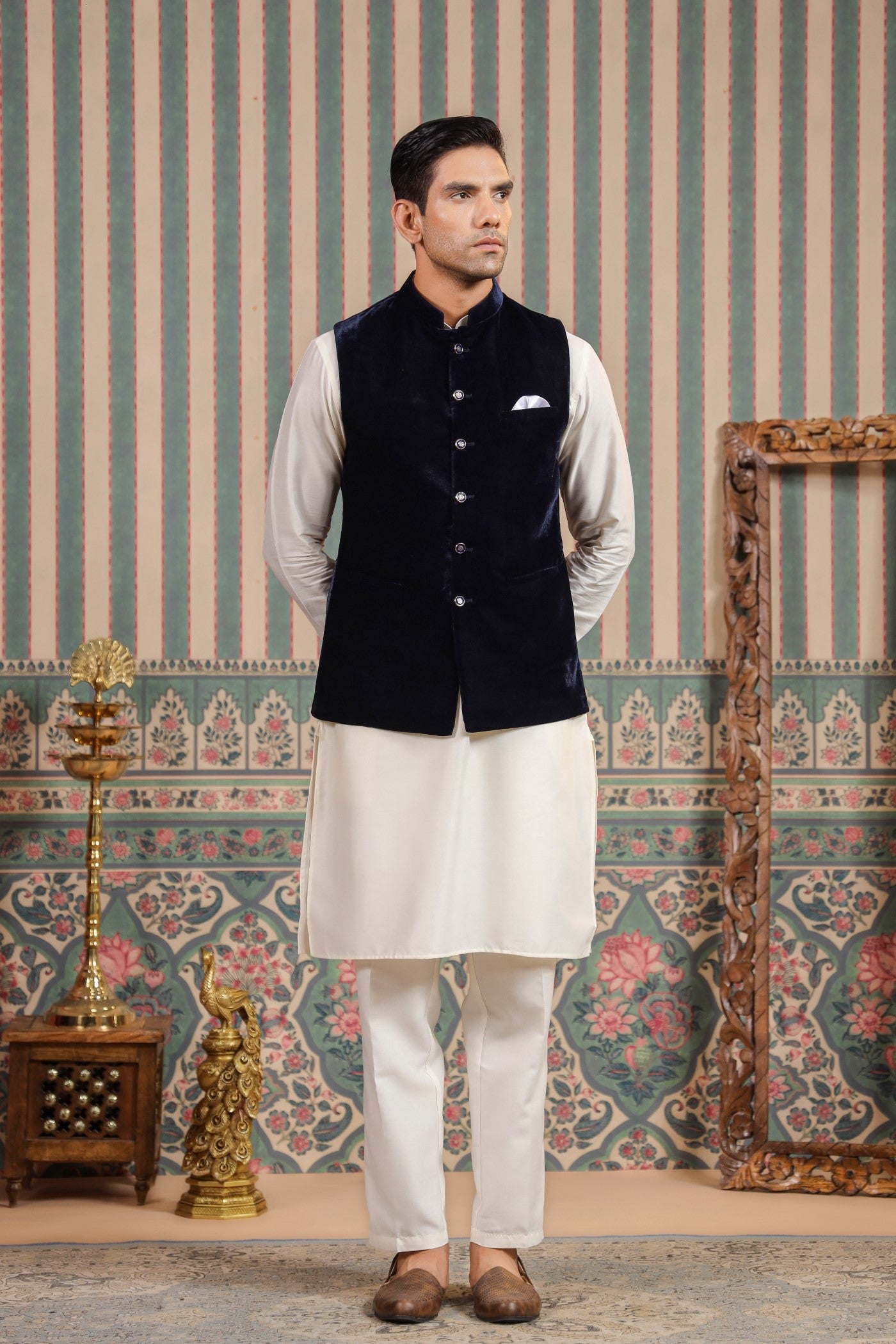 Black Shalwar Kameez Waistcoat Designs In Black Colour Buy Black