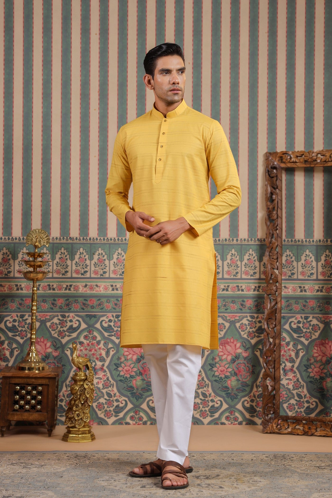 Yellow kurta pajama