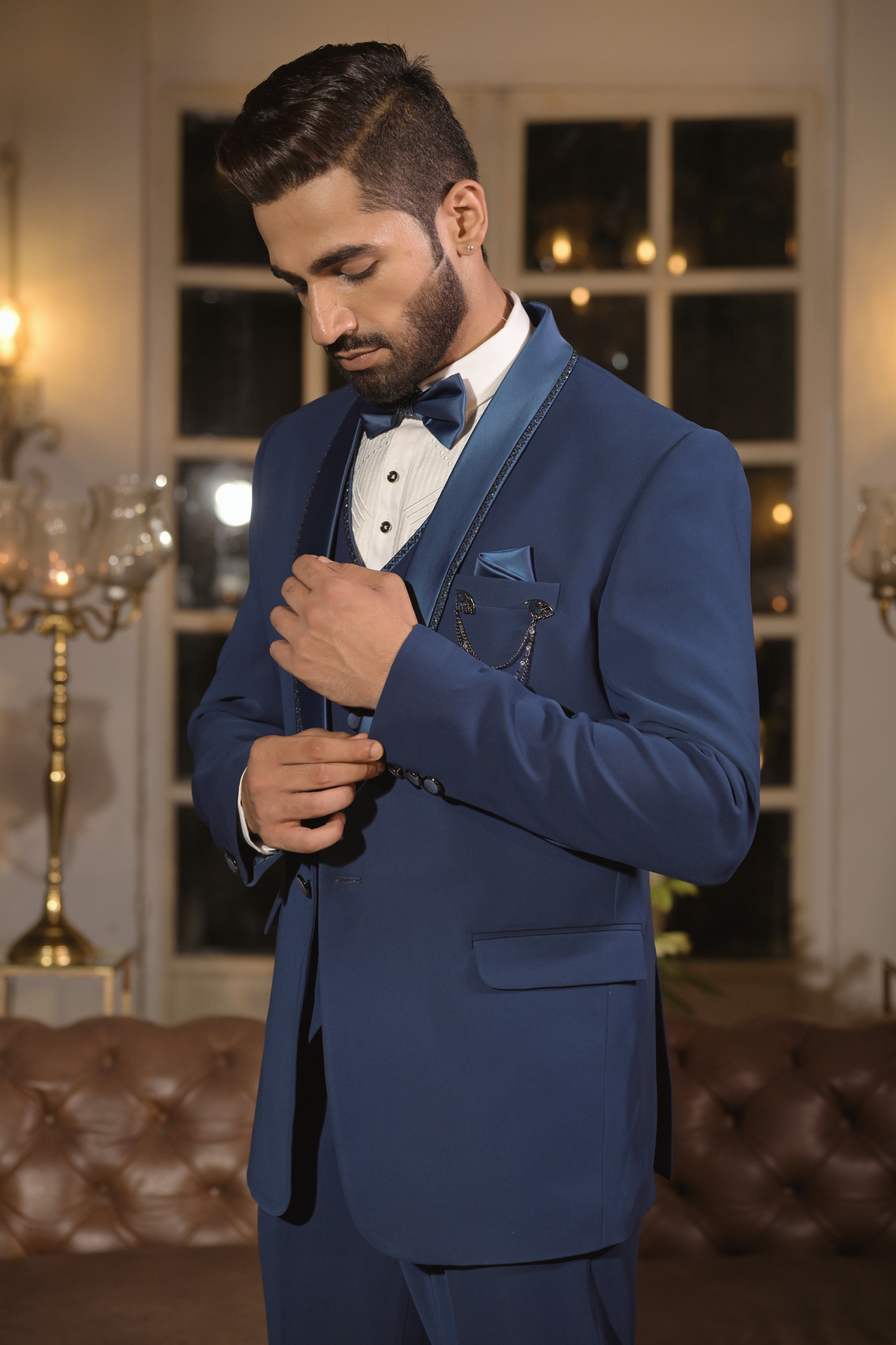 Air Force Color Embroidery Suits for Men