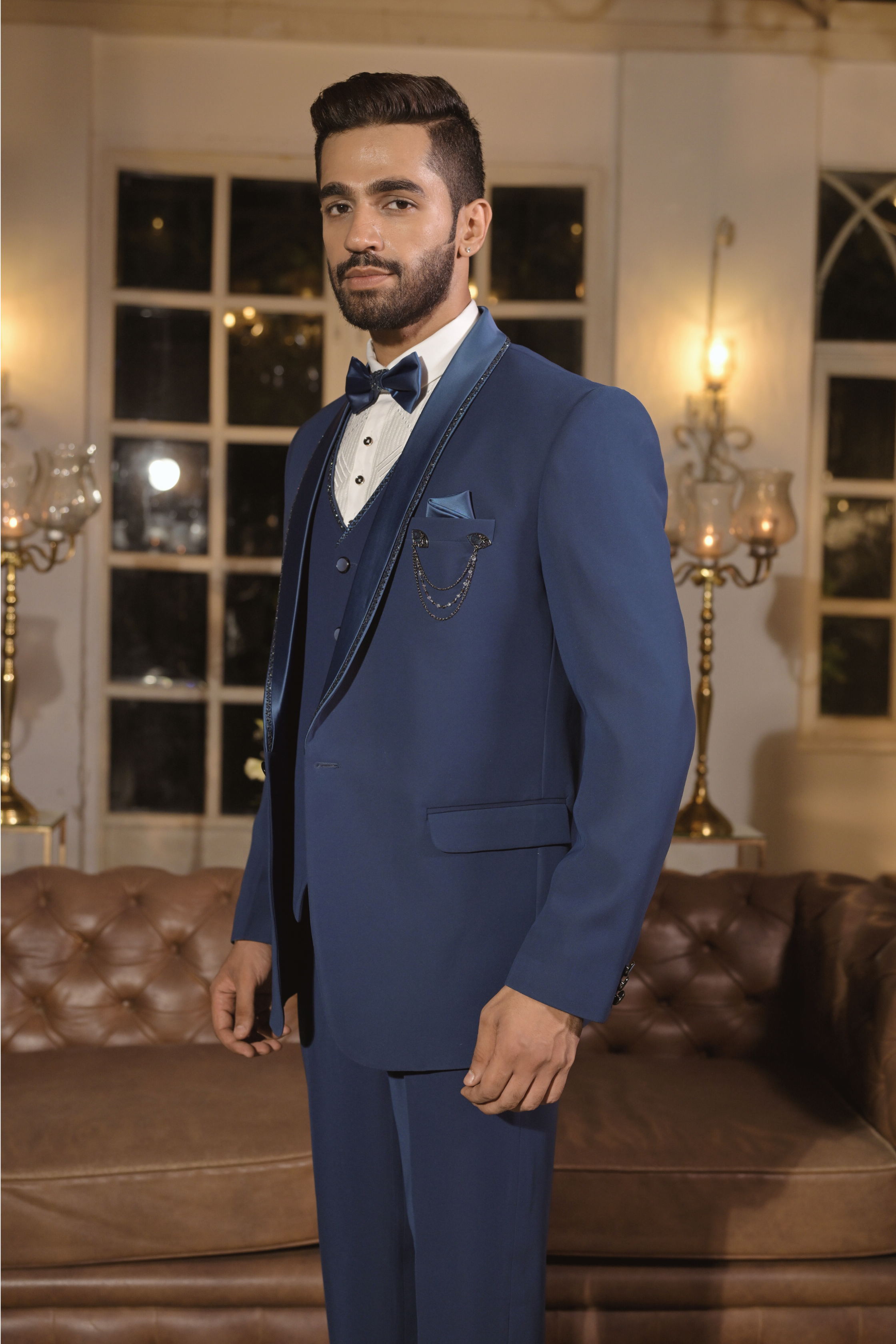 Air Force Color Embroidery Suits for Men