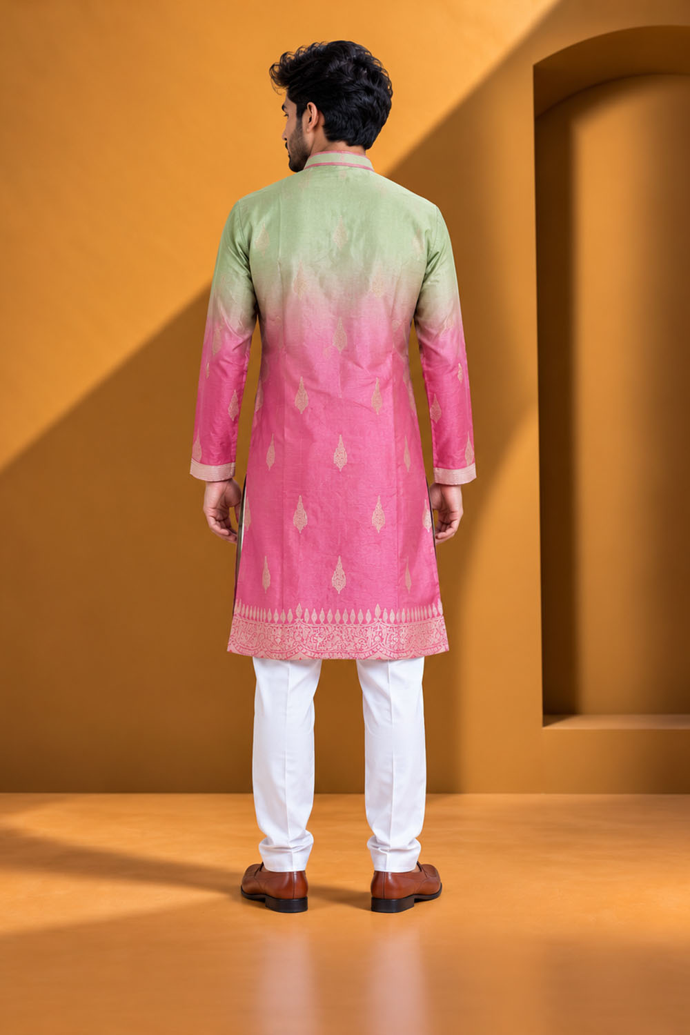 Party Wear Kurta Pajama in Purple Designer Style