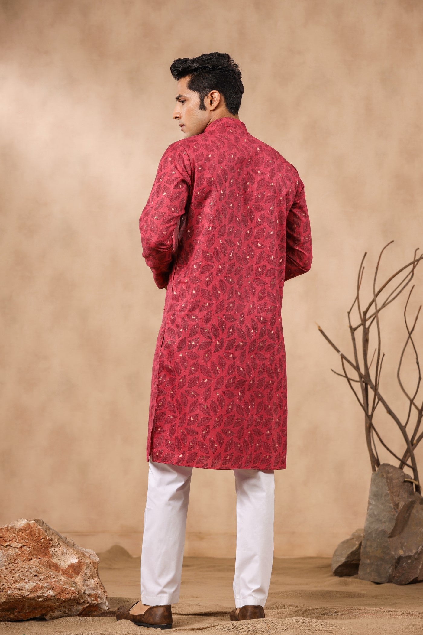 Printed Cotton Kurta Pajama