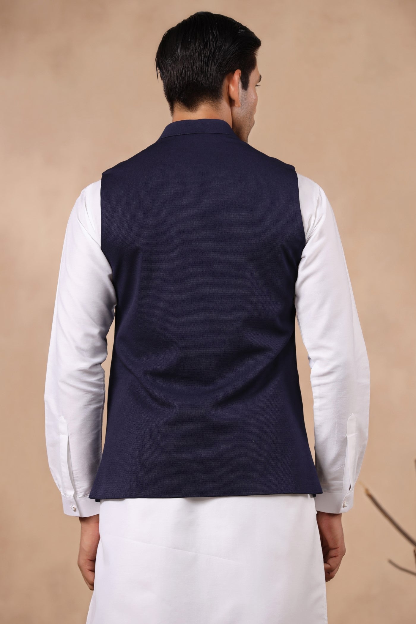Navy Formal Waist Coat For Men
