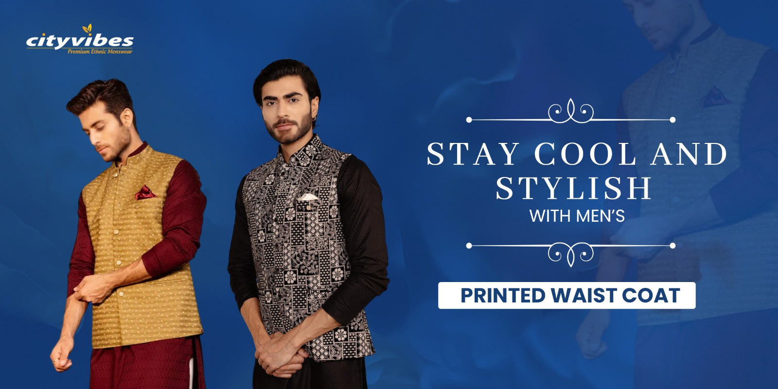 Stay Cool And Stylish With Men’s Printed Waist Coat