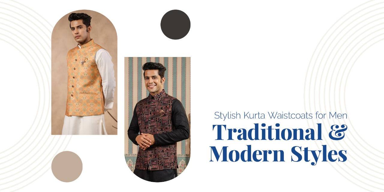 Stylish kurta waistcoats for men - Traditional & Modern Styles