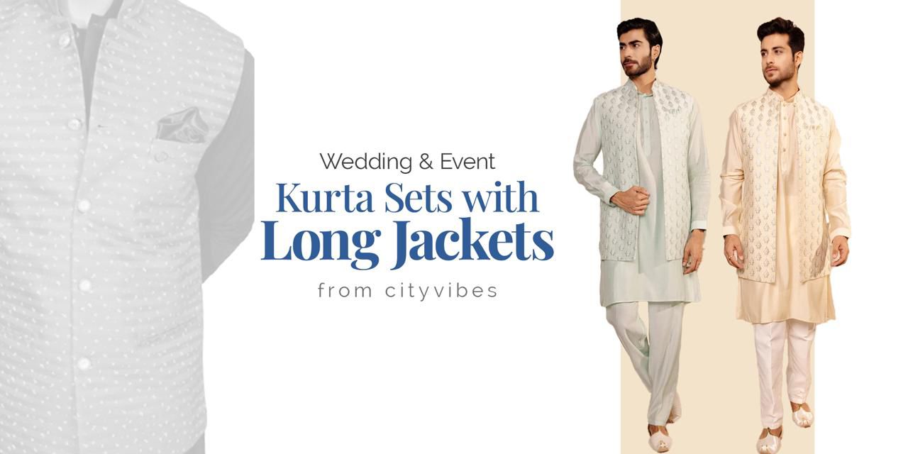 kurta set with long jackets