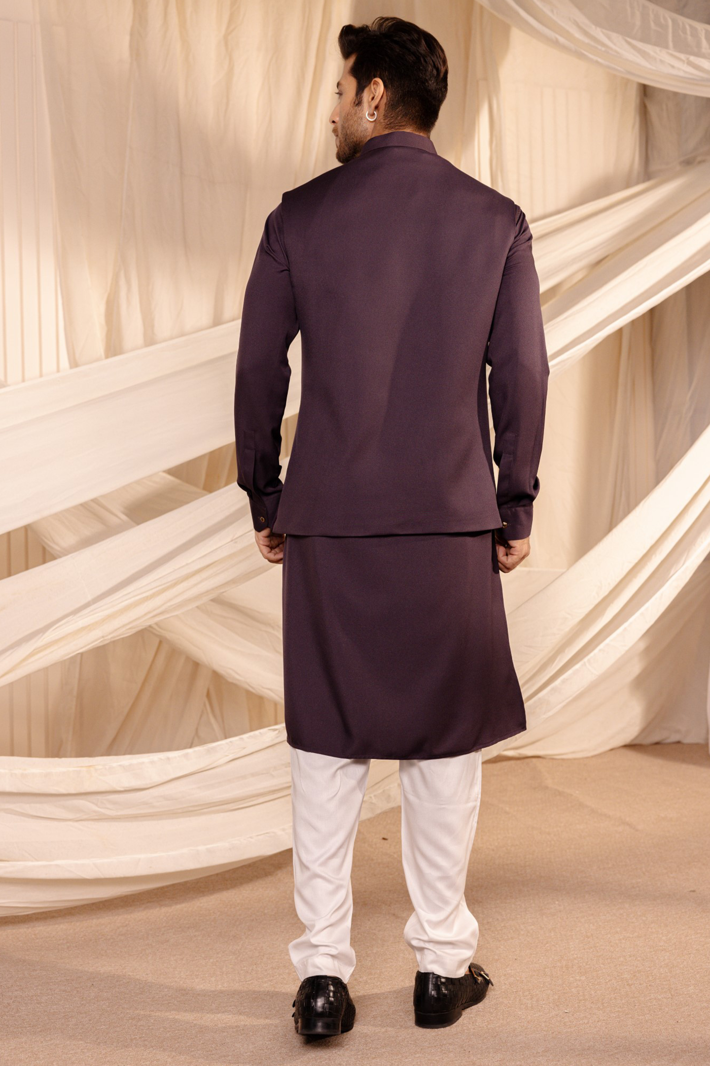 Long Sleeve Jodhpuri Jacket Kurta Set