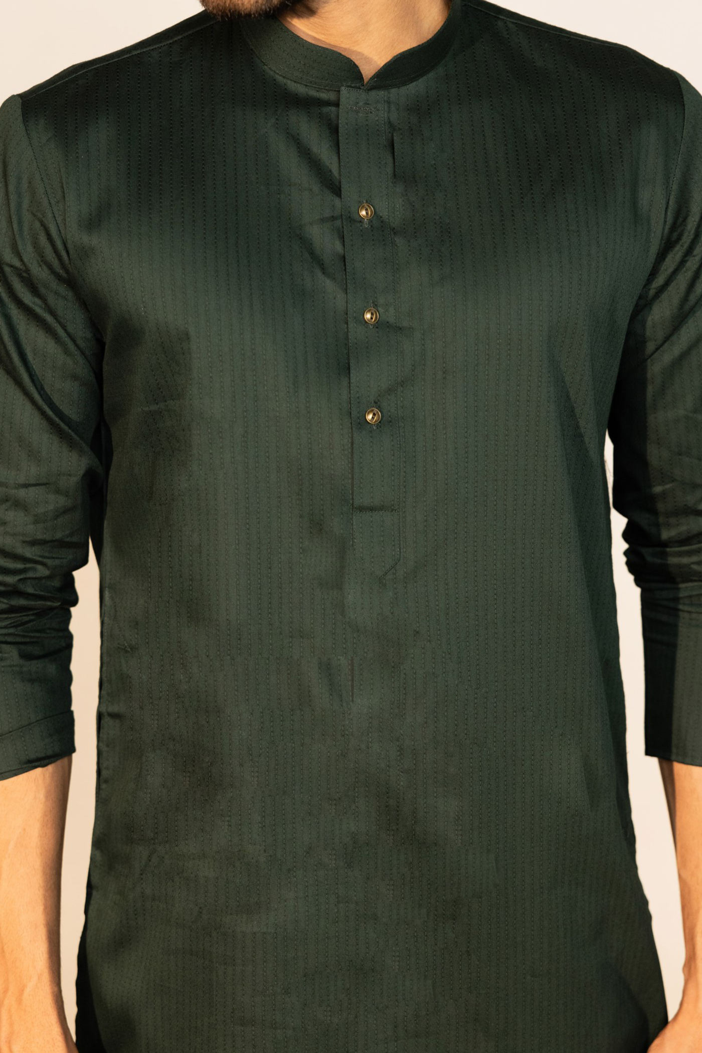 Green Color Plain Kurta Pajama