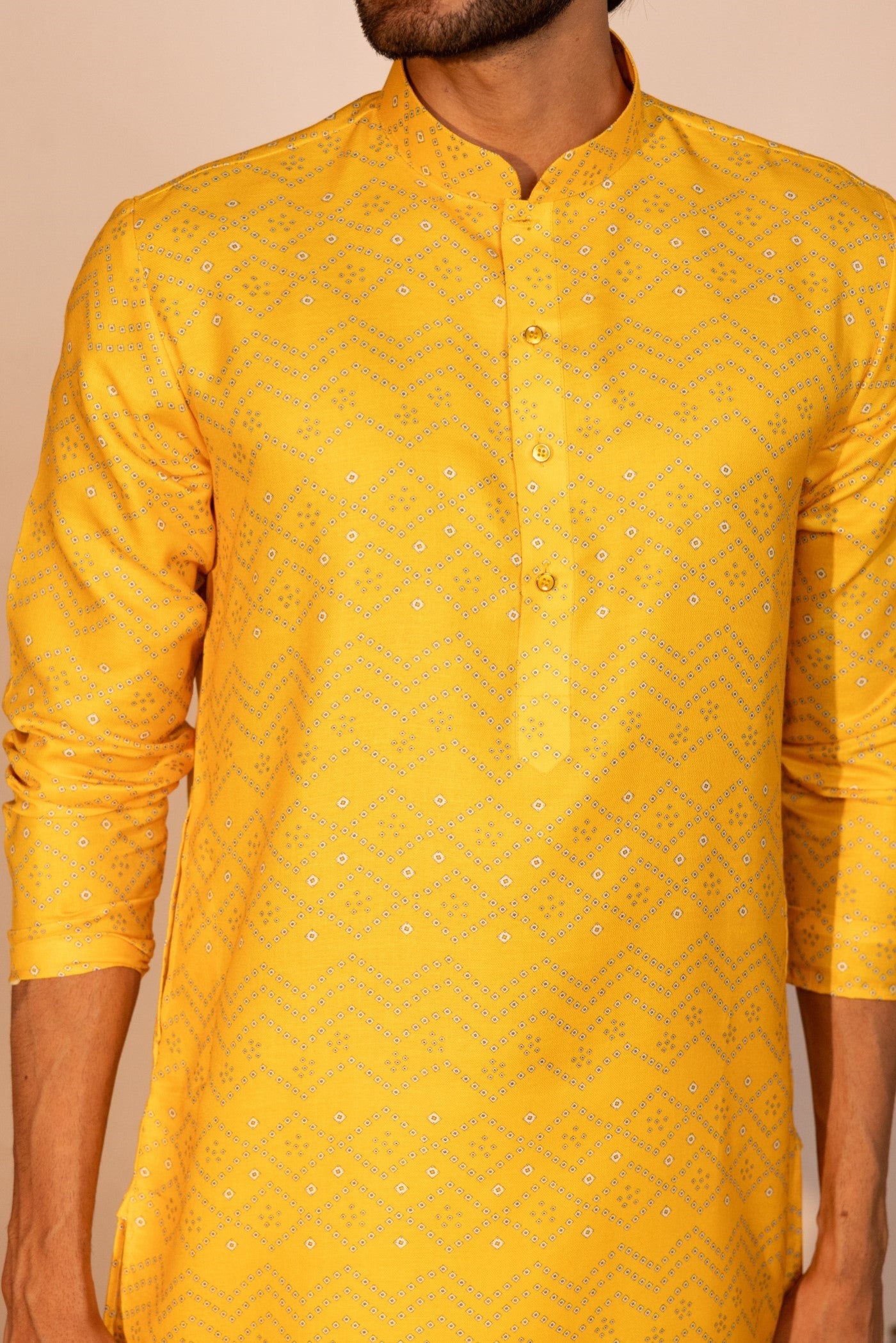 Yellow Color Kurta Pajama