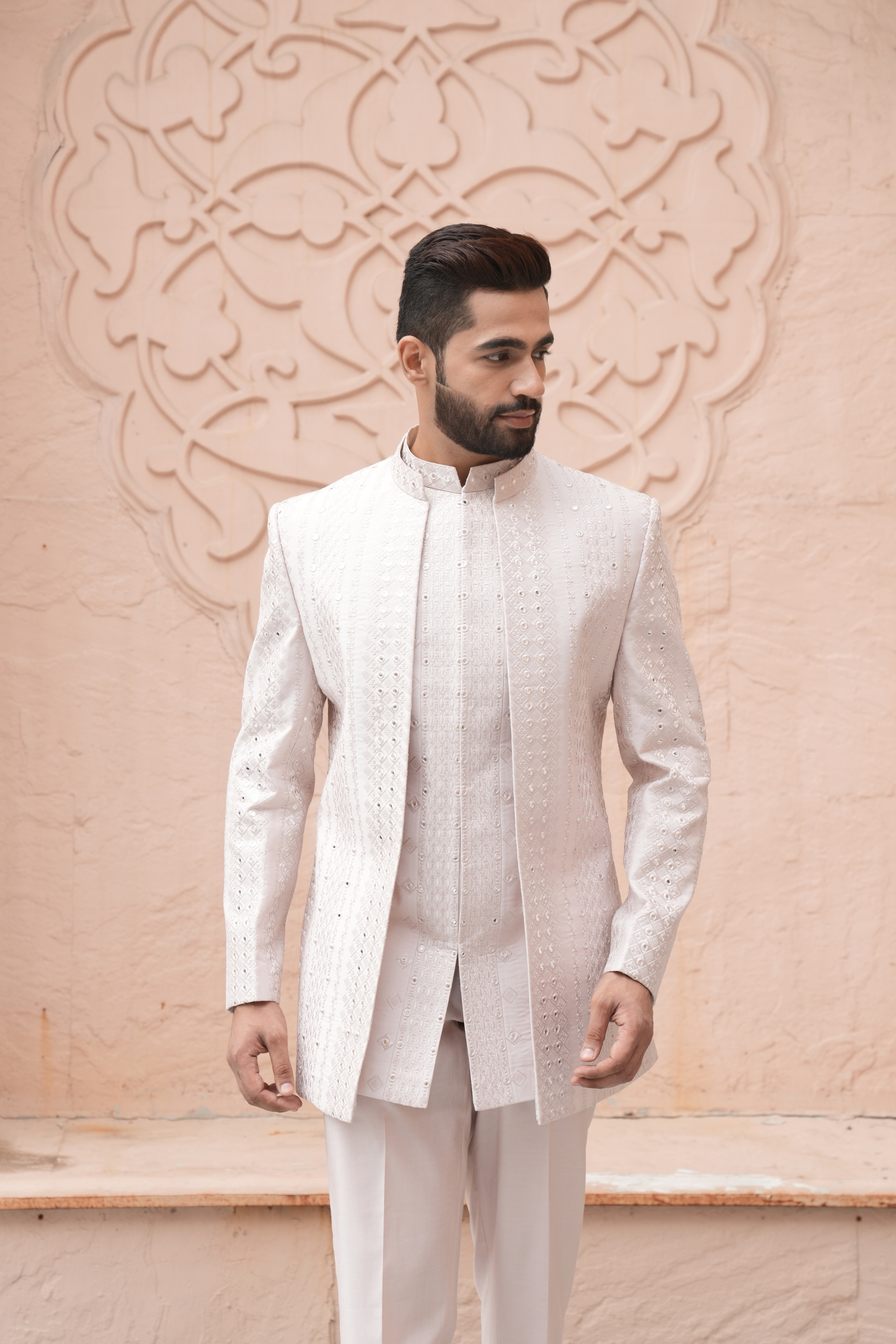 western dresses for party men Dresses Indo Western Kurtis For Man Men Party Wear Black Indo-western Dresses With Art Silk