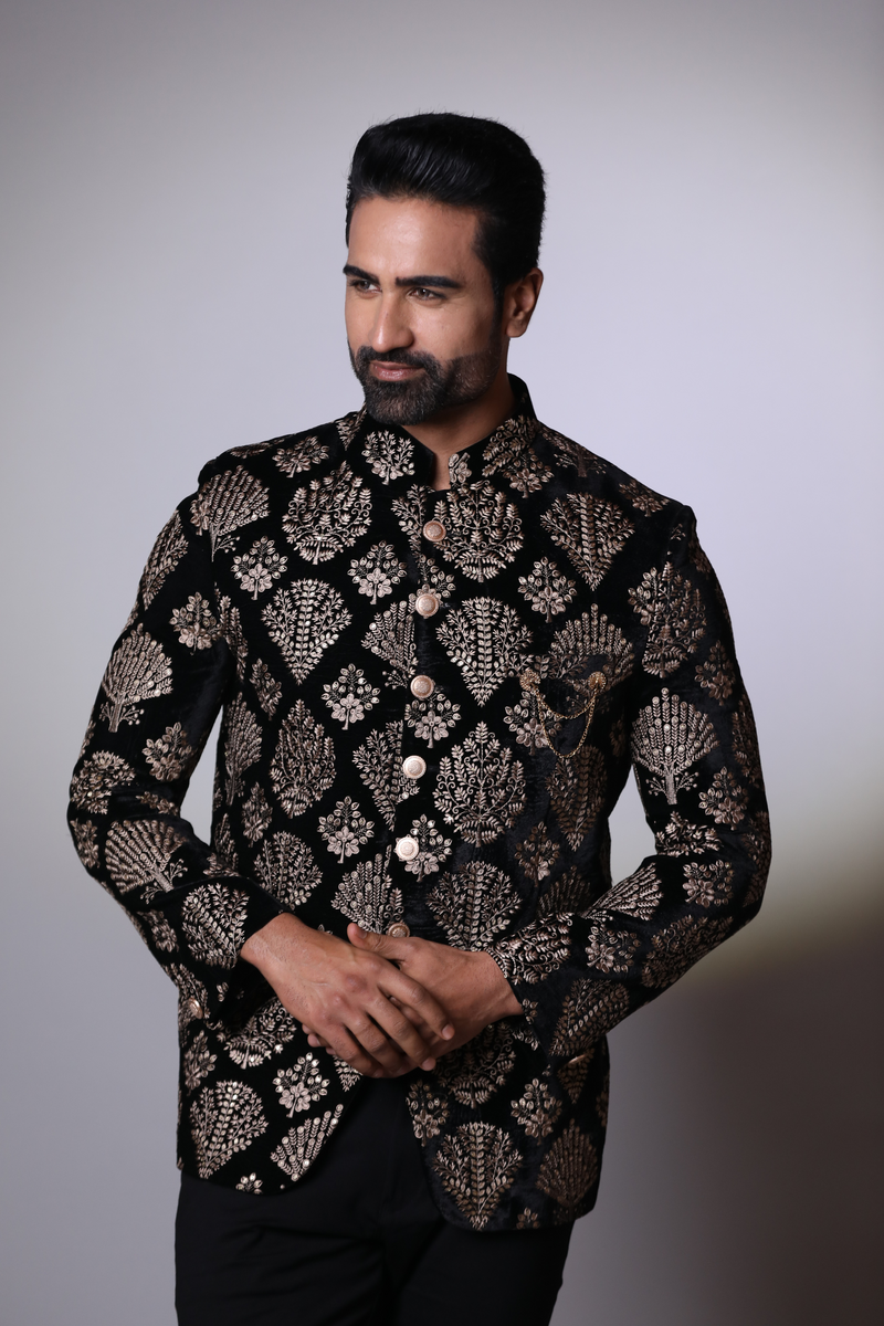 Jaipur Cotton Black Blazer main image 0