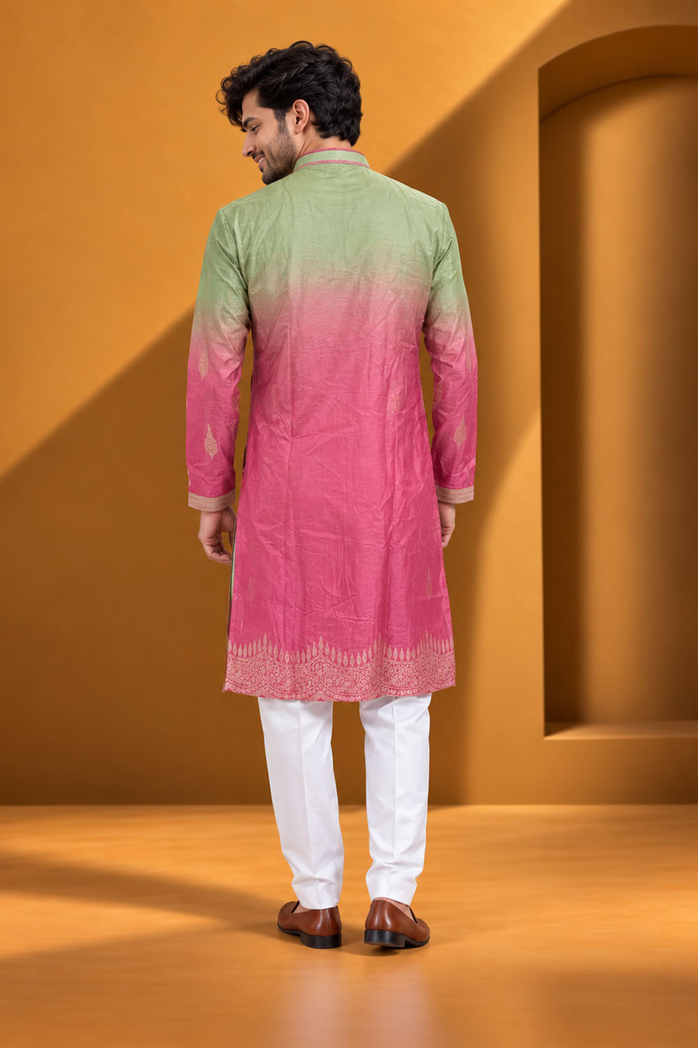 Party Wear Kurta Pajama in Purple Designer Style
