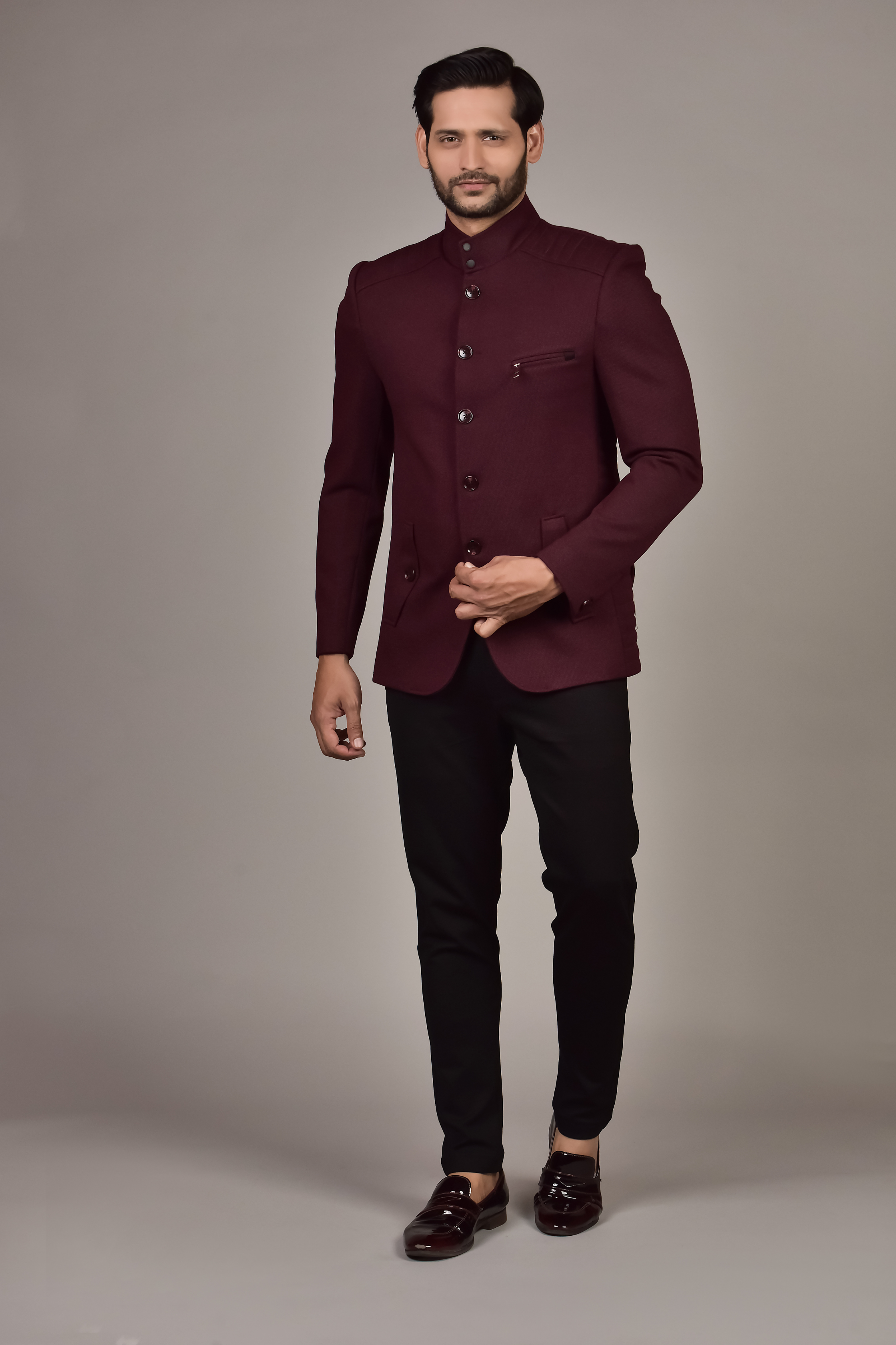 Wine Color Blazer for Men