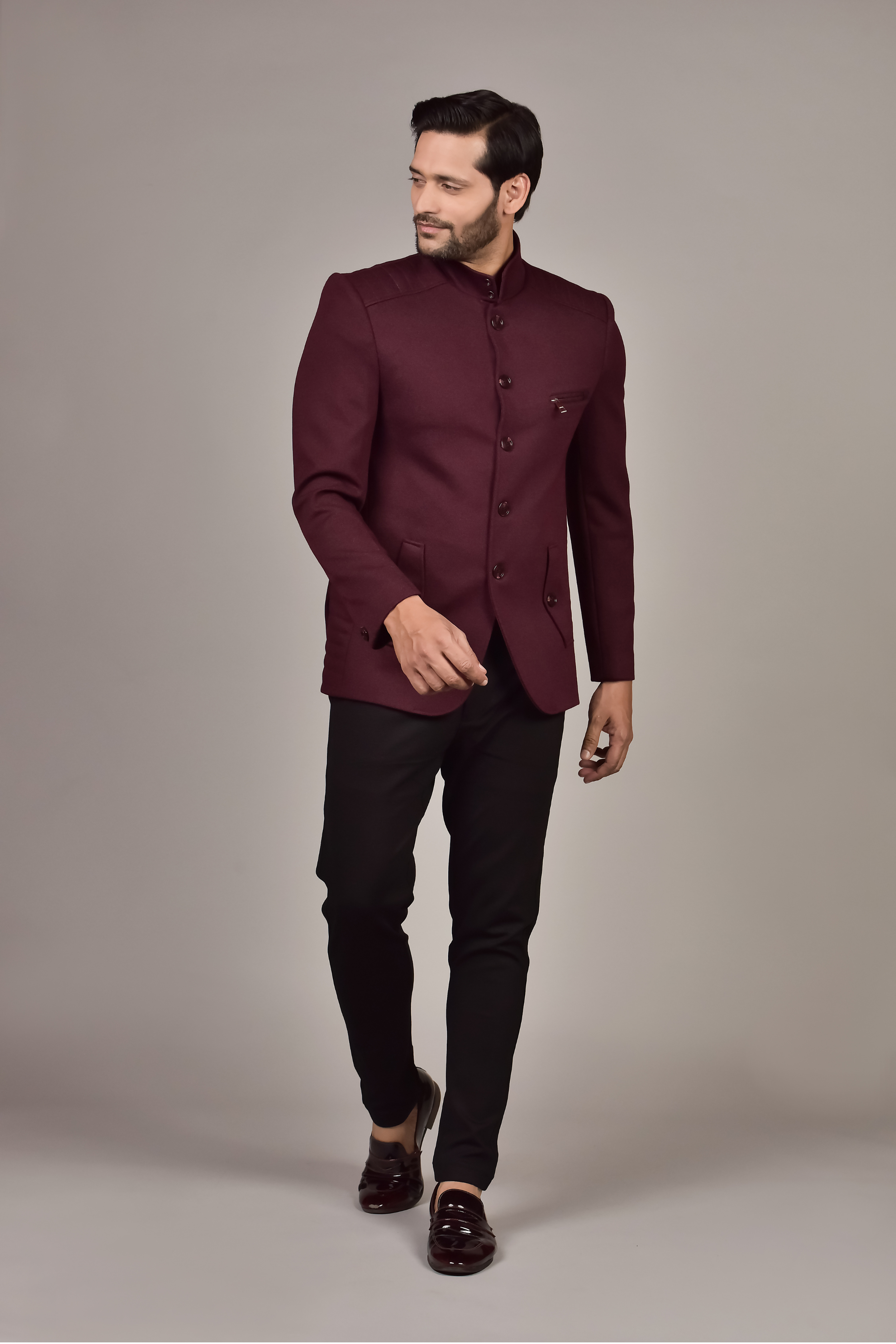 Wine Color Blazer for Men