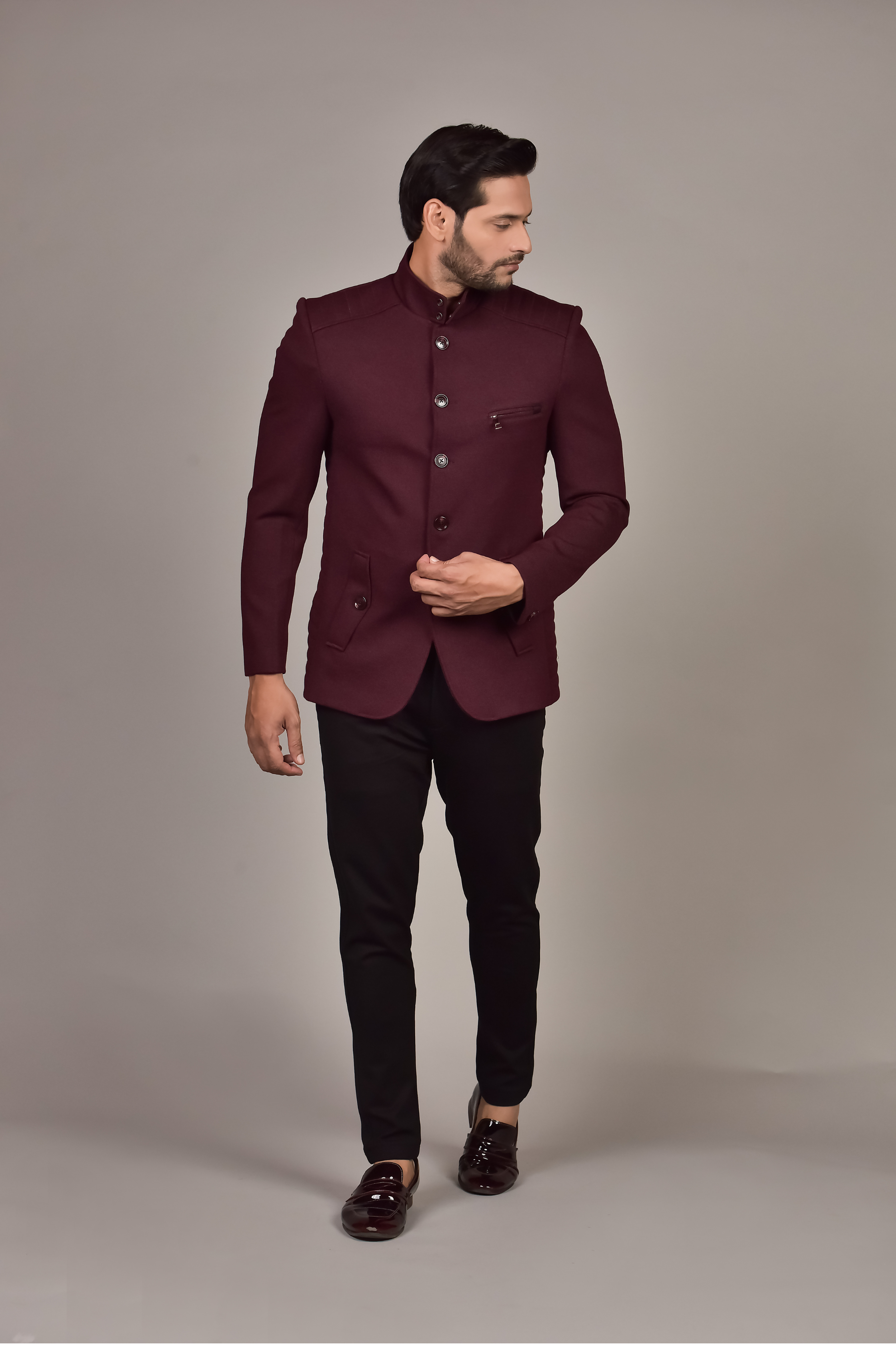 Wine Color Blazer for Men