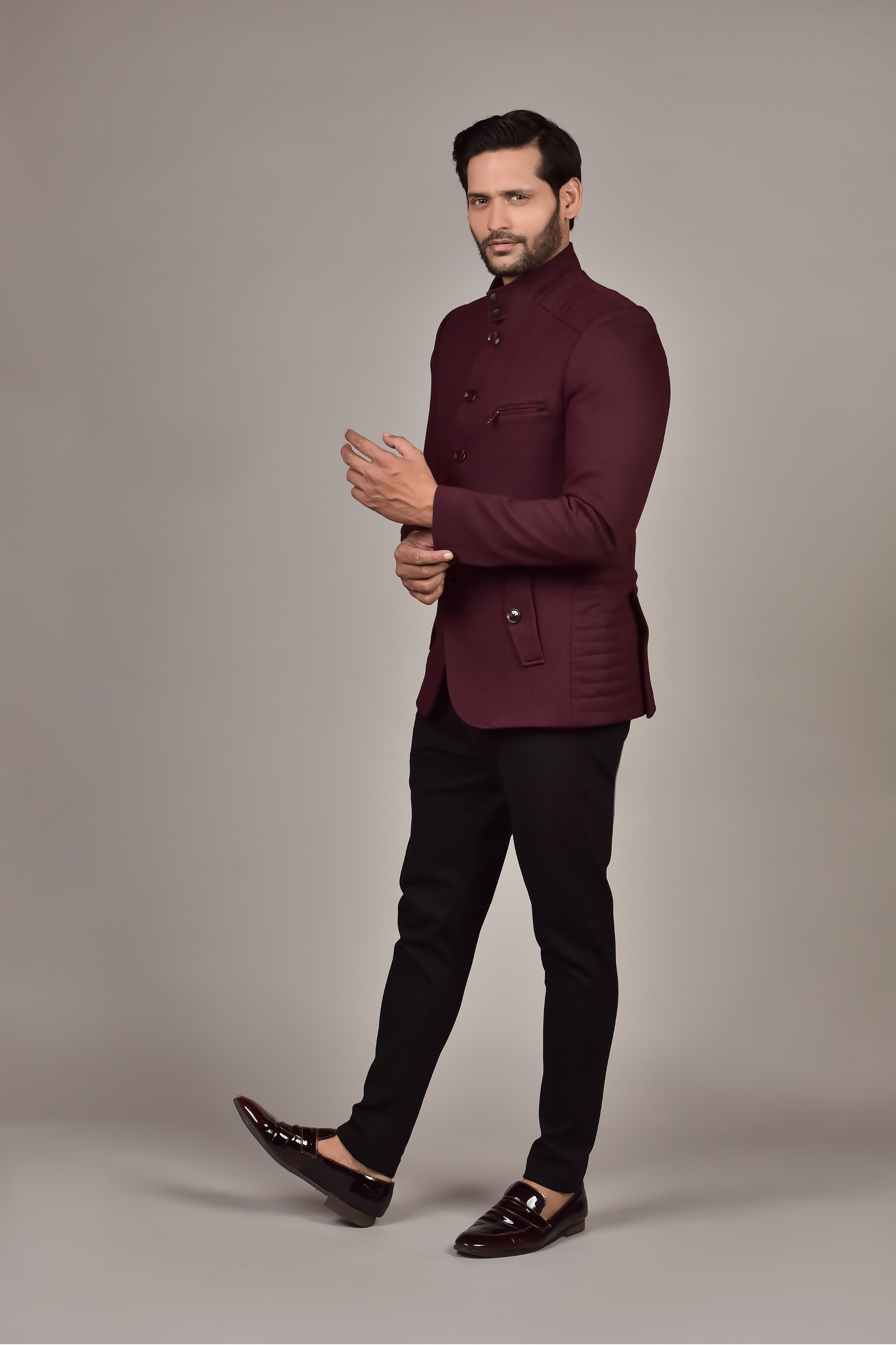 Wine Color Blazer for Men