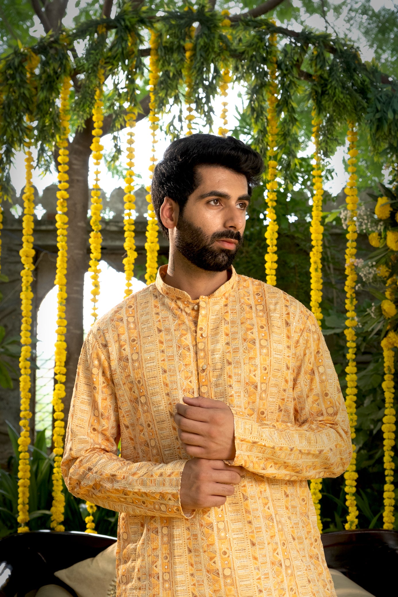 Mustard Color Kurta Pajama